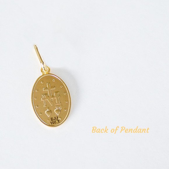 Real 10K Solid Yellow Gold Virgin Mary Pendant 1.5 grams Stamped 10K - Picture 4 of 4